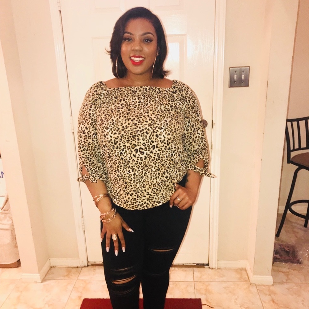 Leopard Print Blouse